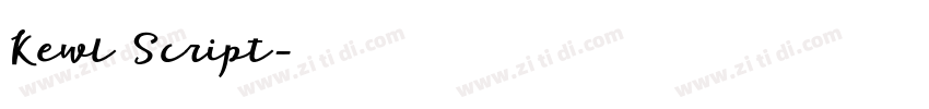 Kewl Script字体转换